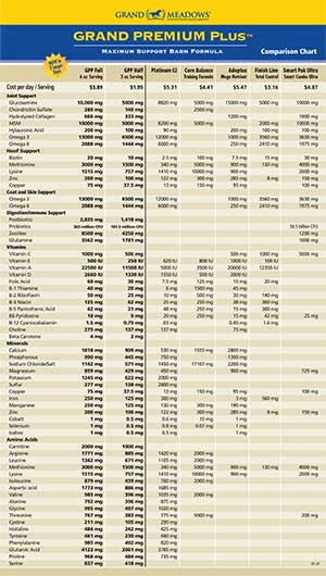 Grand Premium Plus Comparison Chart 2022